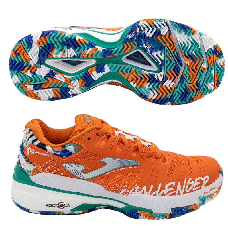 Padelschoenen Joma T.SLAM HEREN 2358 Challenger Oranje 2023 Padelschoenen Joma T.SLAM HEREN 2358 Challenger Oranje 2023