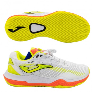 Joma Point 2102 Wit Oranje Fluorescerende Schoenen