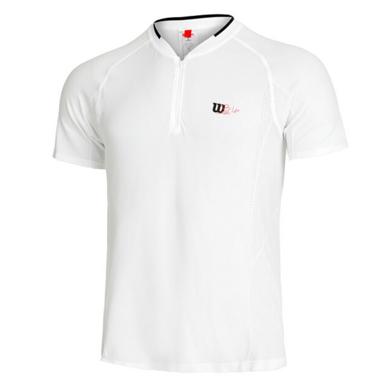 T-shirt Wilson Series Naadloos Ziphnly 2.0 helder wit T-shirt Wilson Series Naadloos Ziphnly 2.0 helder wit