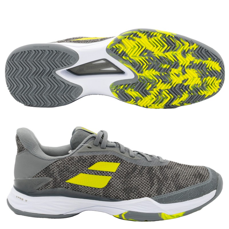 padelschoenen Babolat Jet Tere Clay Men grey aero 2023 padelschoenen Babolat Jet Tere Clay Men grey aero 2023