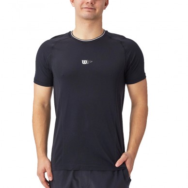 T-shirt Wilson Series Seamless Crew 2.0 zwart