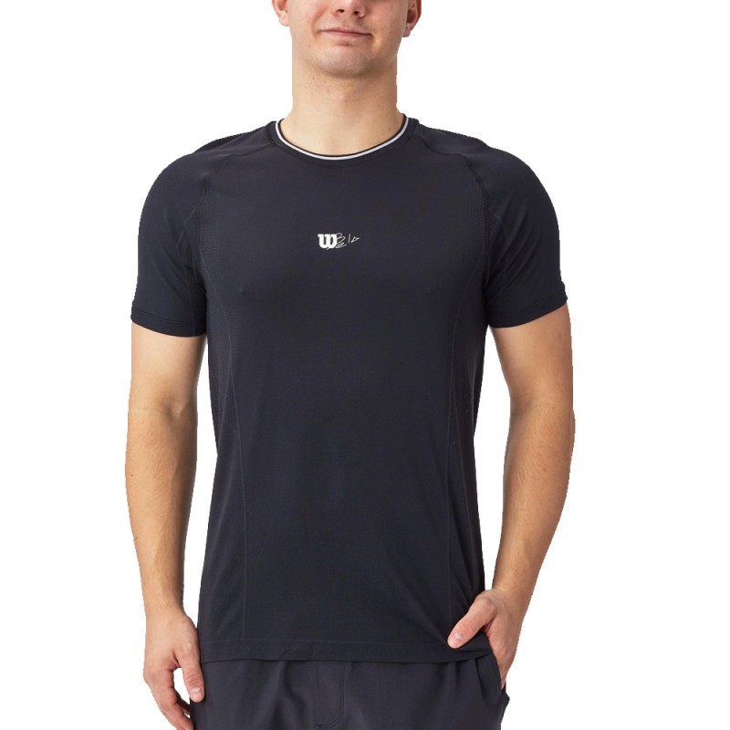 T-shirt Wilson Series Seamless Crew 2.0 zwart T-shirt Wilson Series Seamless Crew 2.0 zwart