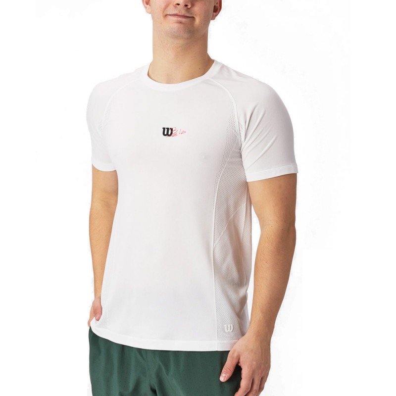 T-shirt Wilson Series Seamless Crew 2.0 helderwit T-shirt Wilson Series Seamless Crew 2.0 helderwit