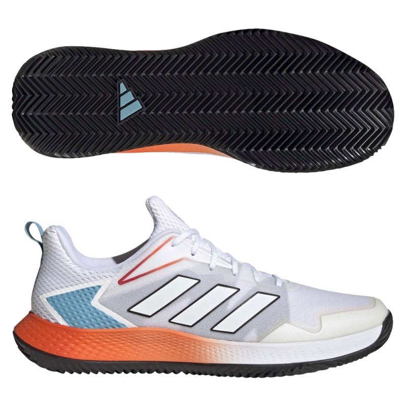 Padelschoenen Adidas Defiant Speed M Clay wit preloved rood 2023 Padelschoenen Adidas Defiant Speed M Clay wit preloved rood 2023