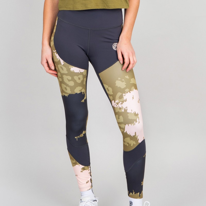 Tights Bidi Badu Pure Wild Printed Tight olijf donkergrijs Tights Bidi Badu Pure Wild Printed Tight olijf donkergrijs