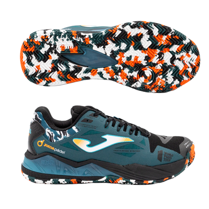 Padelschoenen Joma T.SPIN 2301 zwart caprol 2023 Padelschoenen Joma T.SPIN 2301 zwart caprol 2023