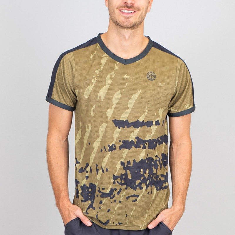 T-Shirt Bidi Badu Pure Wild V-HALS T-SHIRT donkergrijs olijfgroen T-Shirt Bidi Badu Pure Wild V-HALS T-SHIRT donkergrijs olijfgroen