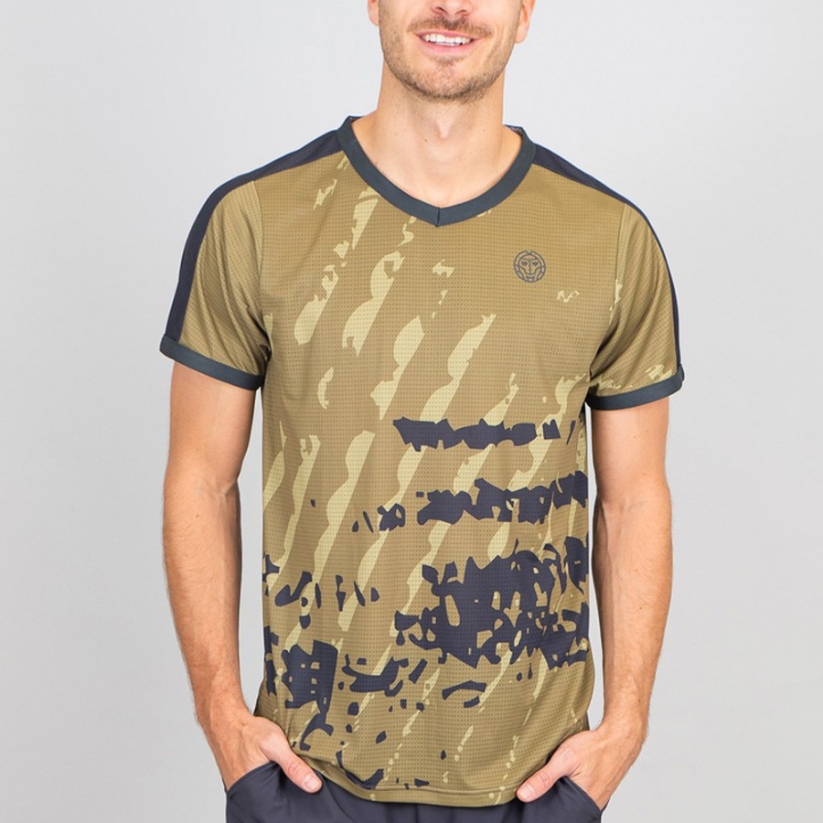 T Shirt Bidi Badu Pure Wild V HALS olijf Zona de Padel