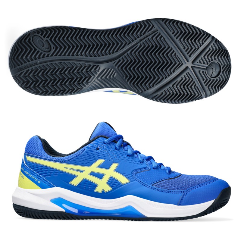 Asics Gel Dedicate 8 Padel illusion blue glow geel