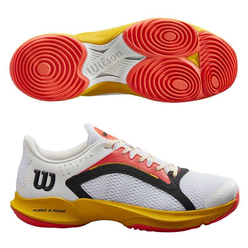 Padelschoenen Wilson Hurakn 2.0 wit oud goud 2023