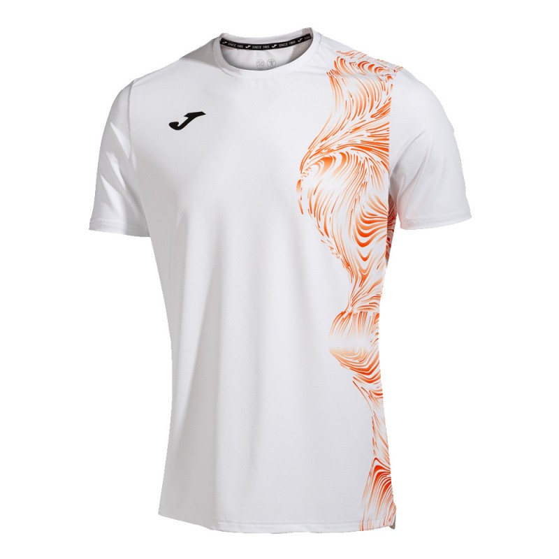 T-shirt Joma Challenge wit oranje T-shirt Joma Challenge wit oranje