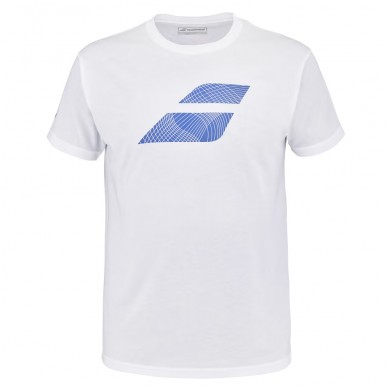 T-shirt Babolat Exercise Big Flag Heren wit