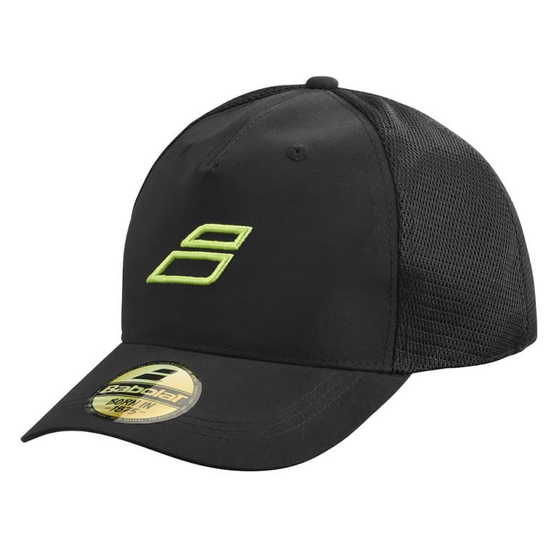 Cap Babolat Curve Trucker Zwart Geel Cap Babolat Curve Trucker Zwart Geel