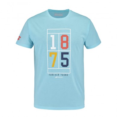 T-shirt Babolat Exercise Vintage Heren blauw