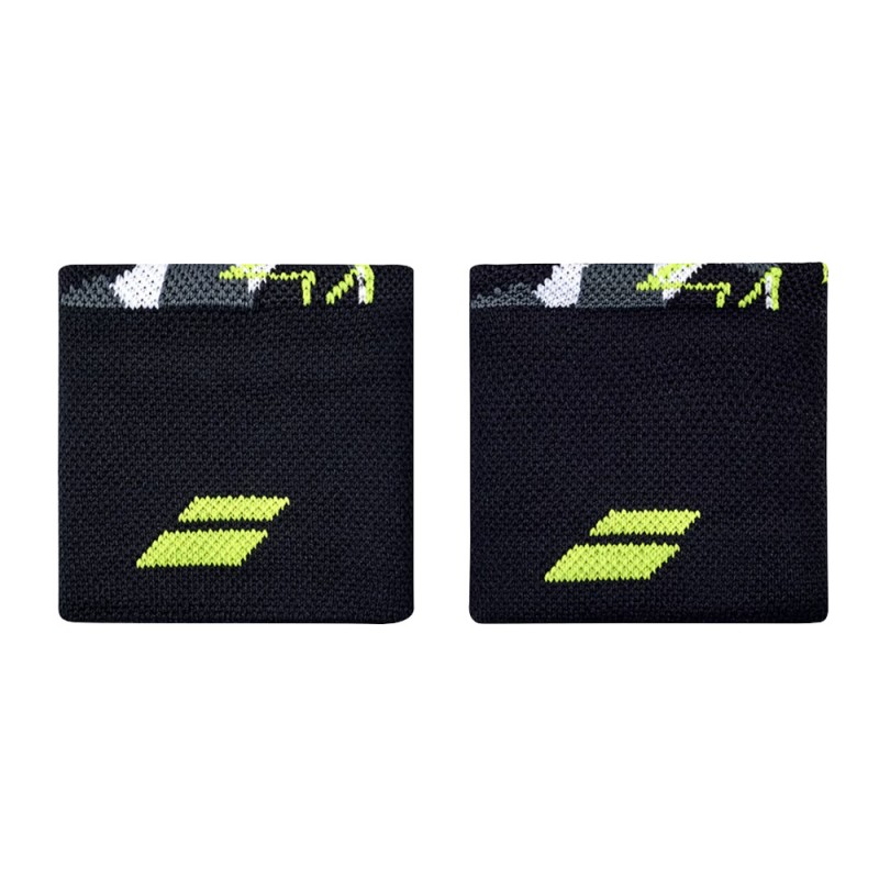 Wristbands Babolat Logo Grijs Geel Wristbands Babolat Logo Grijs Geel