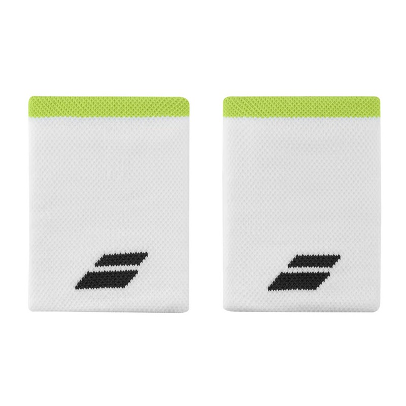 Wristbands Babolat Logo Jumbo witte aereo Wristbands Babolat Logo Jumbo witte aereo