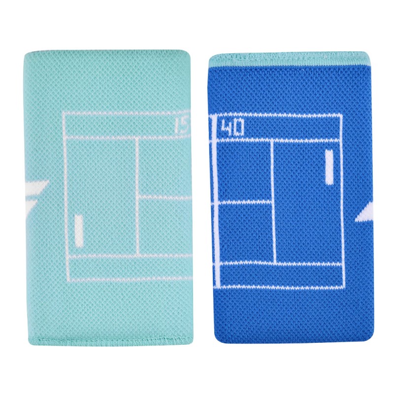 Wristbands Babolat Reversible Jumbo Wit Blauw Wristbands Babolat Reversible Jumbo Wit Blauw