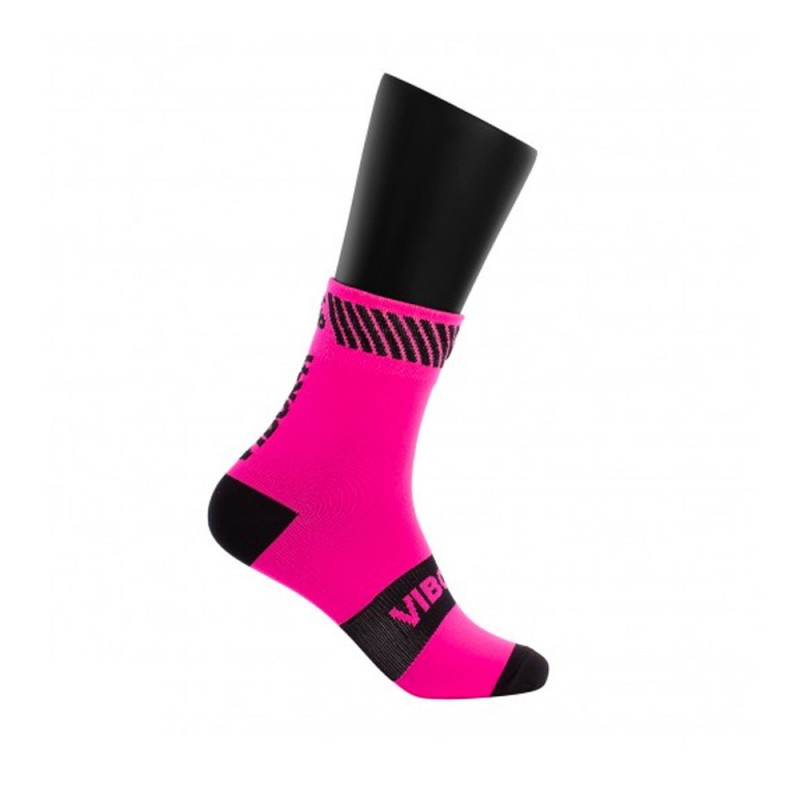 Socks Vibora Kait half round pink black Socks Vibora Kait half round pink black