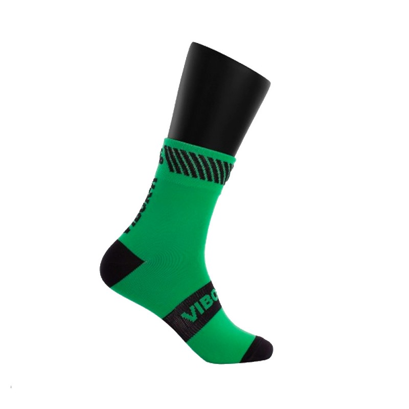 Socks Vibora mid-half socks green black