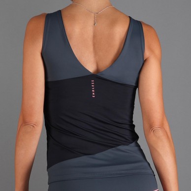 Endless T-shirt Curve Zwart Titanium