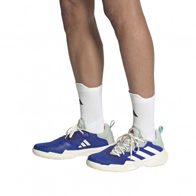 Padelschoenen Adidas Barricade FMT M team koningsblauw wit helder rood 2023