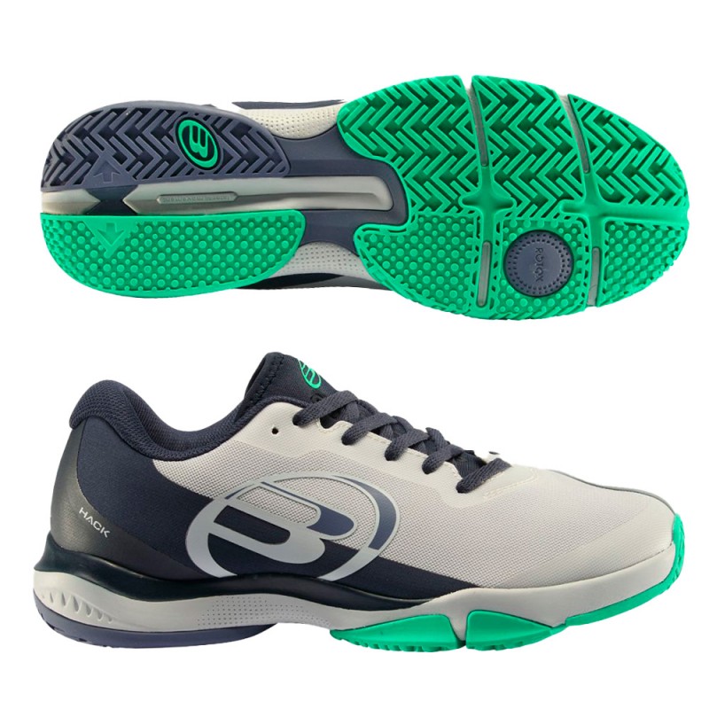 Padelschoenen Bullpadel Hack Hybrid Fly 23I lichtgrijze