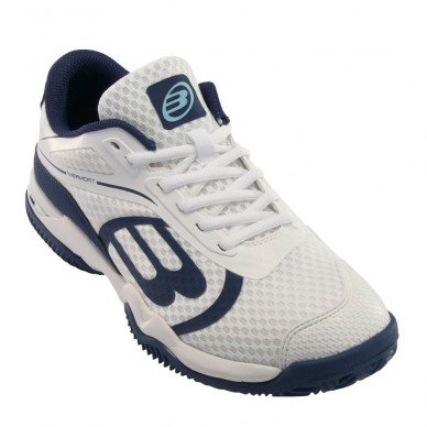 Padelschoenen Bullpadel Beker 23I witte marineblauwe