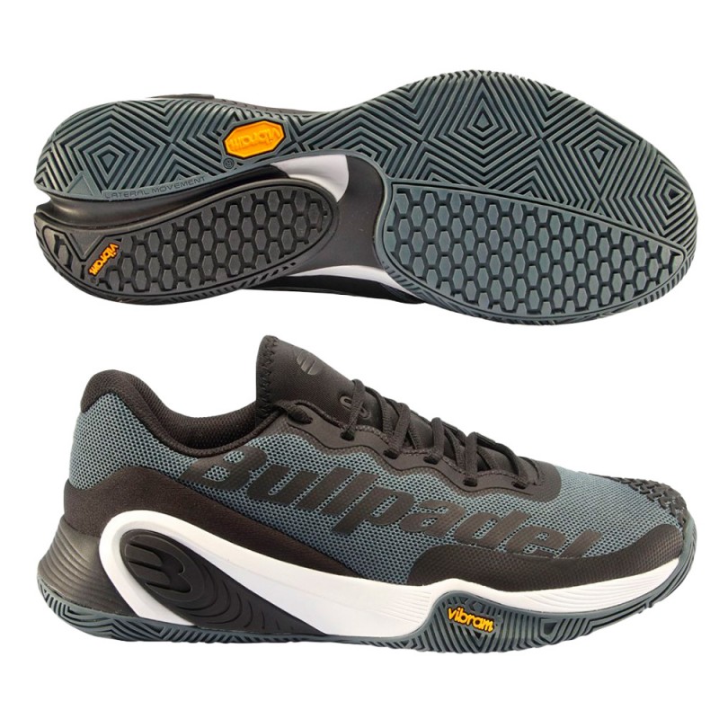 Padelschoenen Bullpadel Hack Vibram 23I zwart witte Padelschoenen Bullpadel Hack Vibram 23I zwart witte