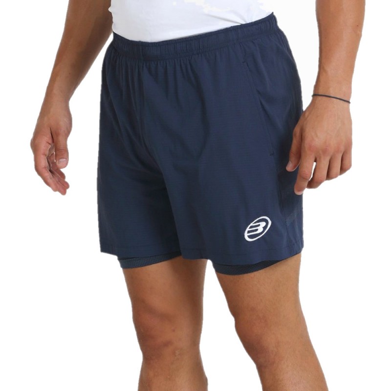 Shorts Bullpadel Yente 23I gewassen blauwe Shorts Bullpadel Yente 23I gewassen blauwe