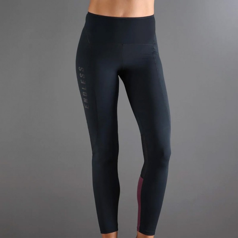 Leggings Endless Indy zwart paars Leggings Endless Indy zwart paars