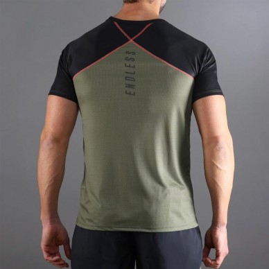 T-shirt Endless Crossback army