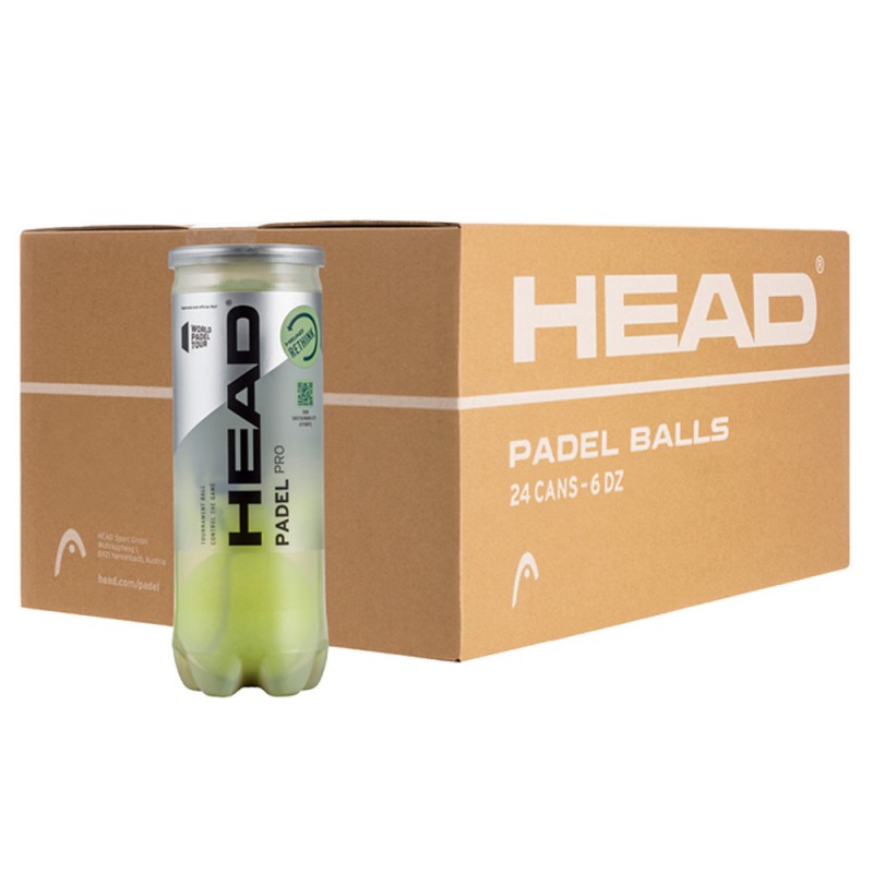 Head Padel Pro 3B Ballen 24 x 3 stuks Head Padel Pro 3B Ballen 24 x 3 stuks