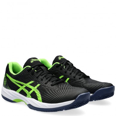 Asics Gel Game 9 Padel black electric lime heren 2024