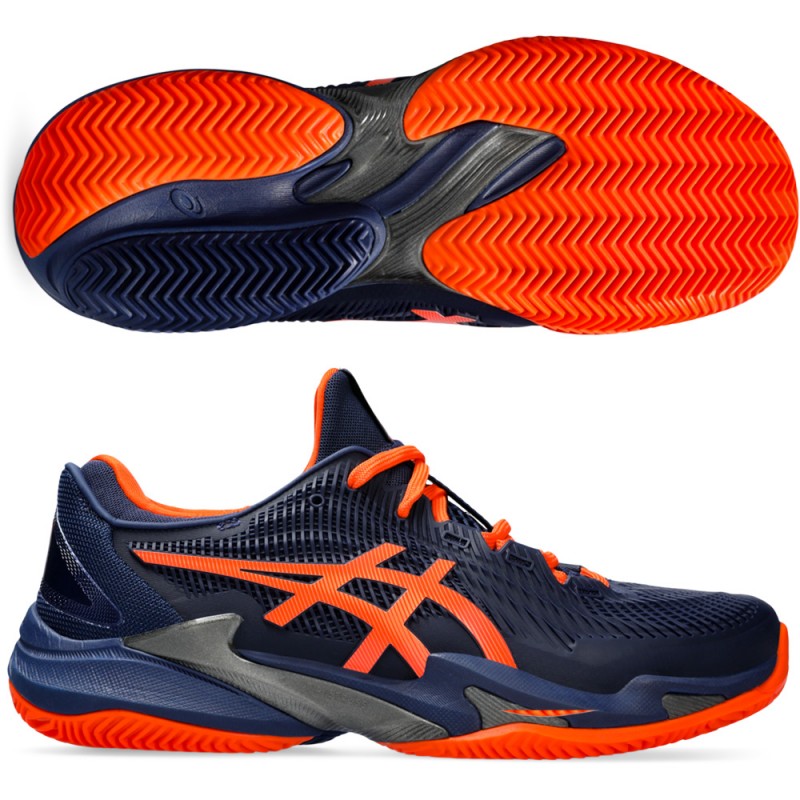 Asics Court FF 3 Clay blue expanse koi heren 2024 Asics Court FF 3 Clay blue expanse koi heren 2024