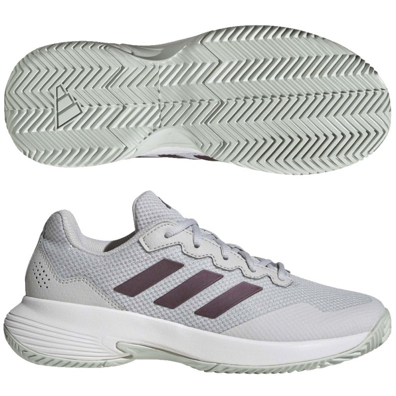Adidas Gamecourt 2 W grey aurora white dames 2024 Adidas Gamecourt 2 W grey aurora white dames 2024