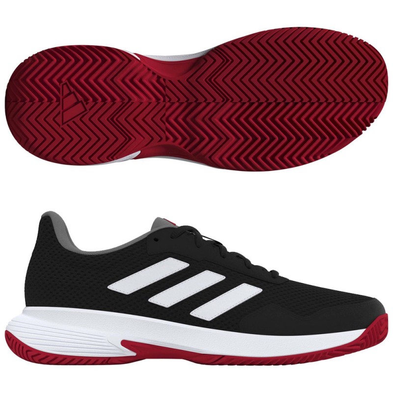 Adidas Gamecourt Lite black white heren 2024 Adidas Gamecourt Lite black white heren 2024