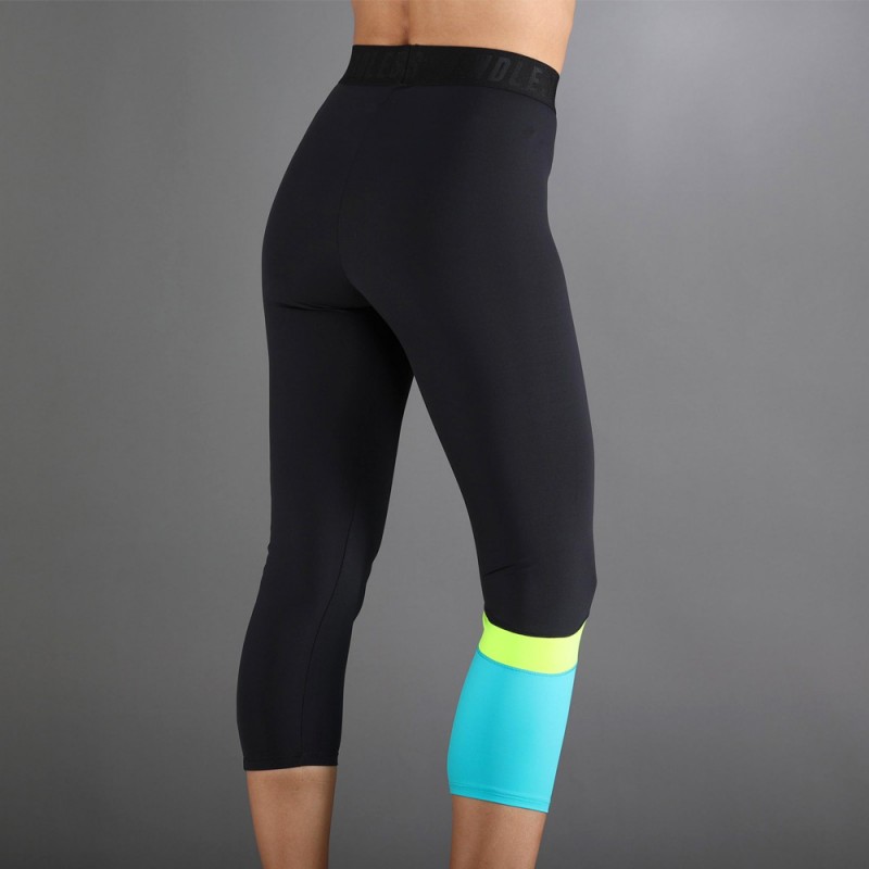 Endless Line Pocket 7/8 zwart blauw leggings Endless Line Pocket 7/8 zwart blauw leggings