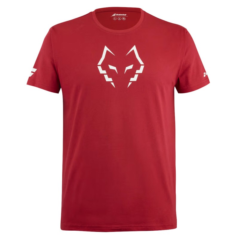 Babolat Cotton Tee Lebron rood t-shirt