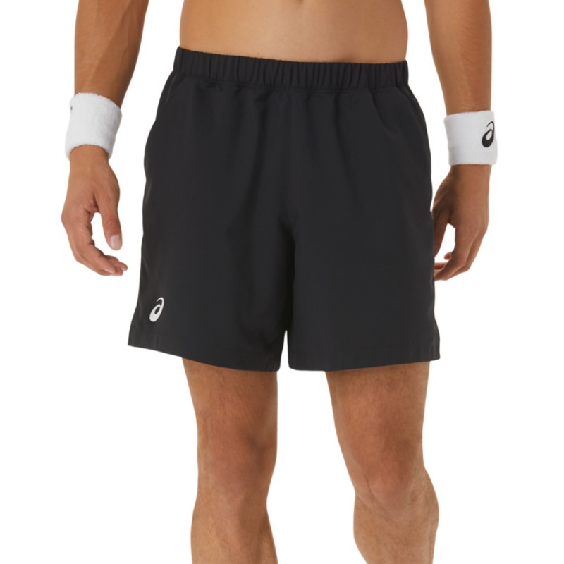 Asics Men Court 7In zwart short Asics Men Court 7In zwart short