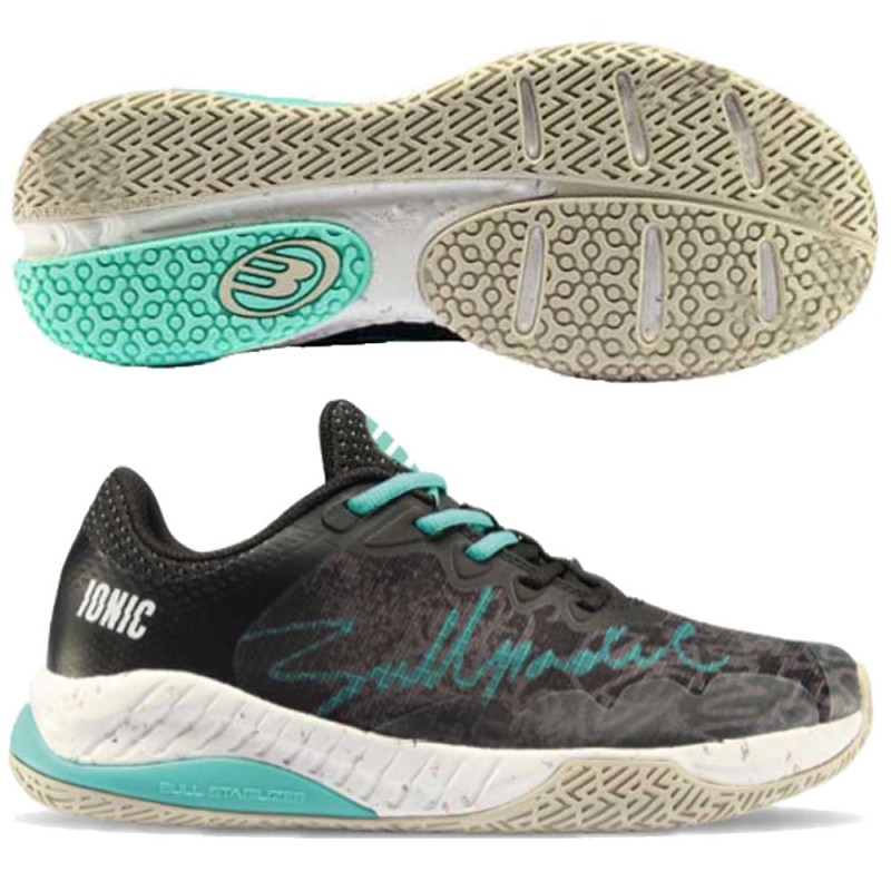 Bullpadel Ionic W 24V black turquoise dames 2024 Bullpadel Ionic W 24V black turquoise dames 2024