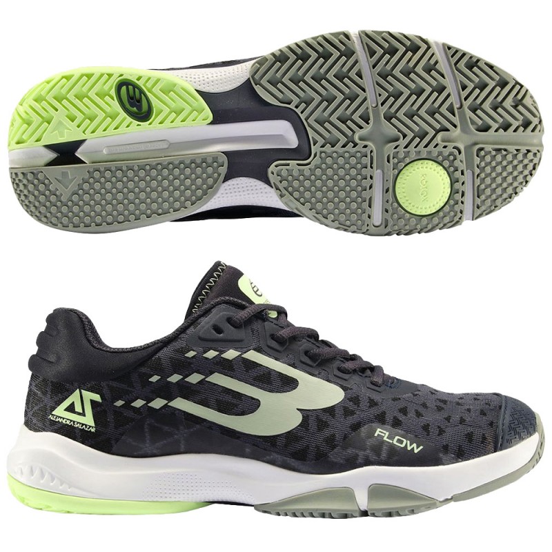 Bullpadel Flow 24V black eucalyptus dames 2024 Bullpadel Flow 24V black eucalyptus dames 2024