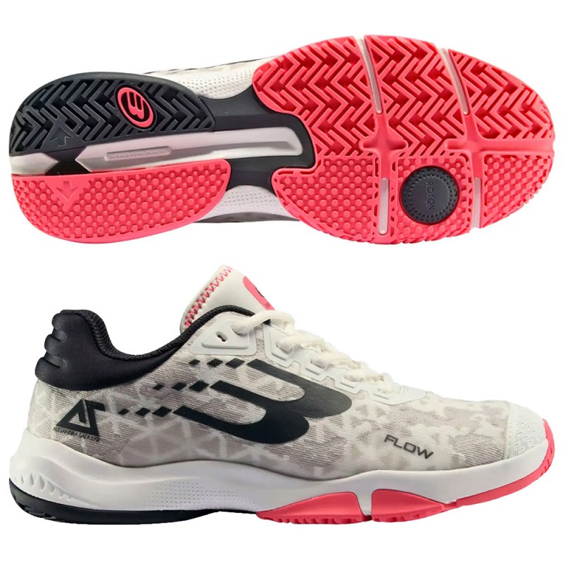 Bullpadel Flow 24V white carbon dames 2024 Bullpadel Flow 24V white carbon dames 2024