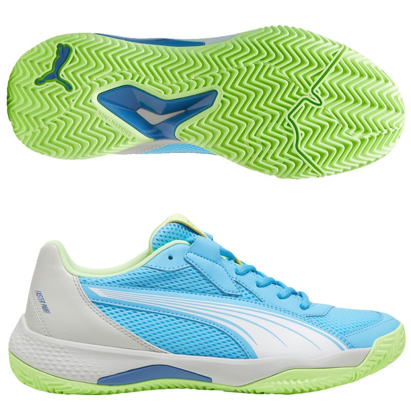 Puma NOVA Court luminous blue white gray heren 2024