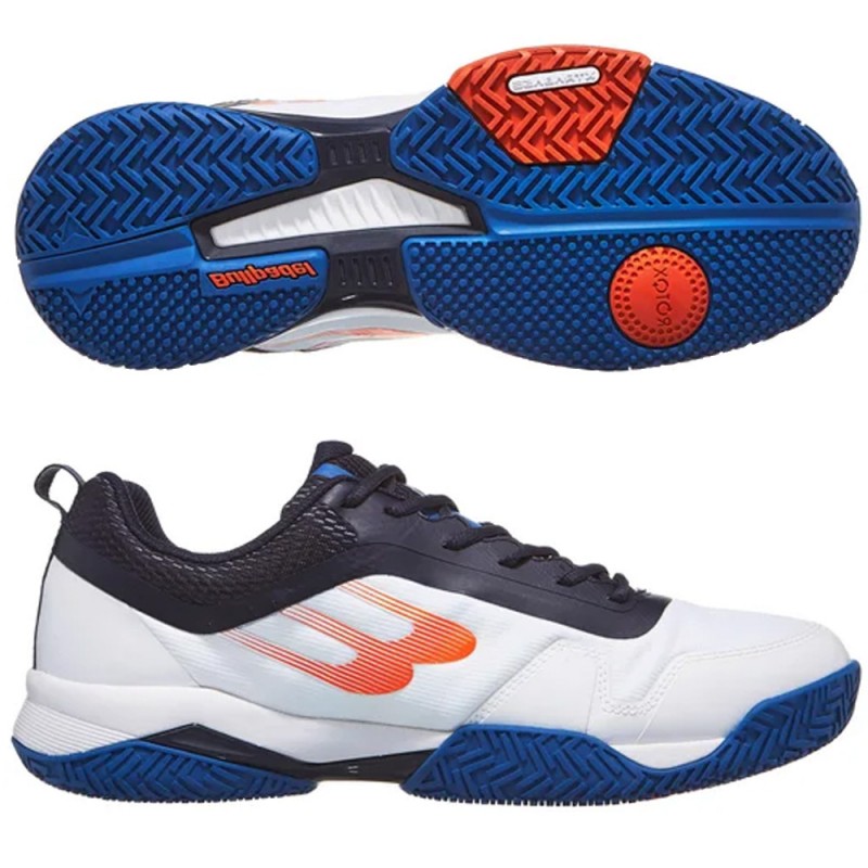 Bullpadel PRF Hybrid 24V white navy blue heren 2024 Bullpadel PRF Hybrid 24V white navy blue heren 2024