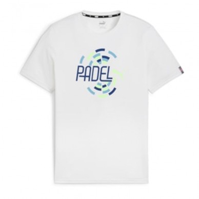 Puma Individual Wit grafisch t-shirt