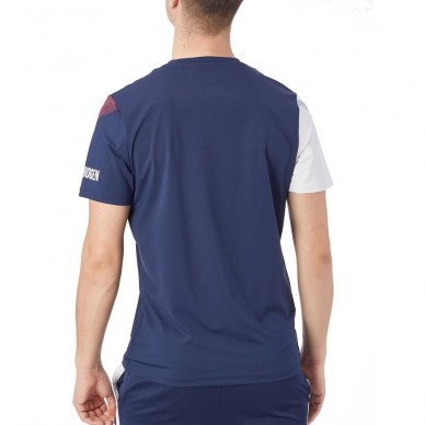Hydrogen Sport Stripes Tech marineblauwe t-shirt
