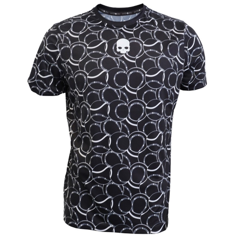 Hydrogen Allover Tennis Tech zwart t-shirt Hydrogen Allover Tennis Tech zwart t-shirt