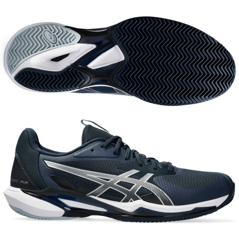 Asics Solution speed FF 3 Clay french blue pure silver heren 2024