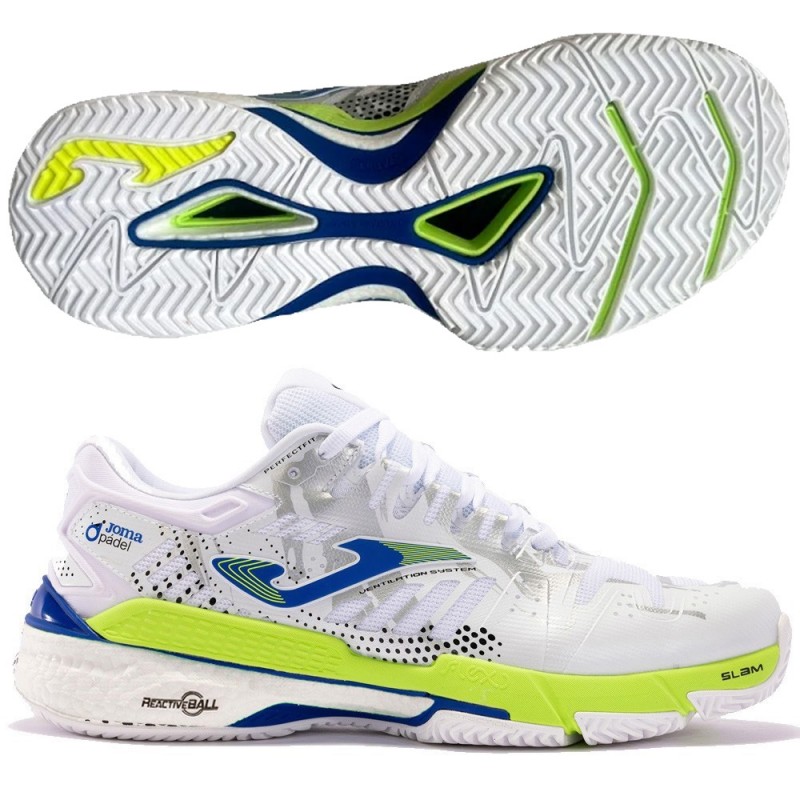 Joma Slam Men 2402 white yellow heren 2024 Joma Slam Men 2402 white yellow heren 2024
