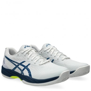 Asics Gel Game 9 Clay white mako blue heren 2024